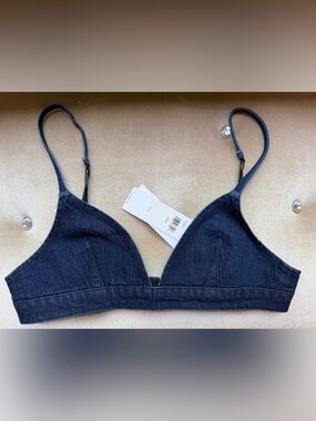 Calvin Klein Denim Bralette {L}
